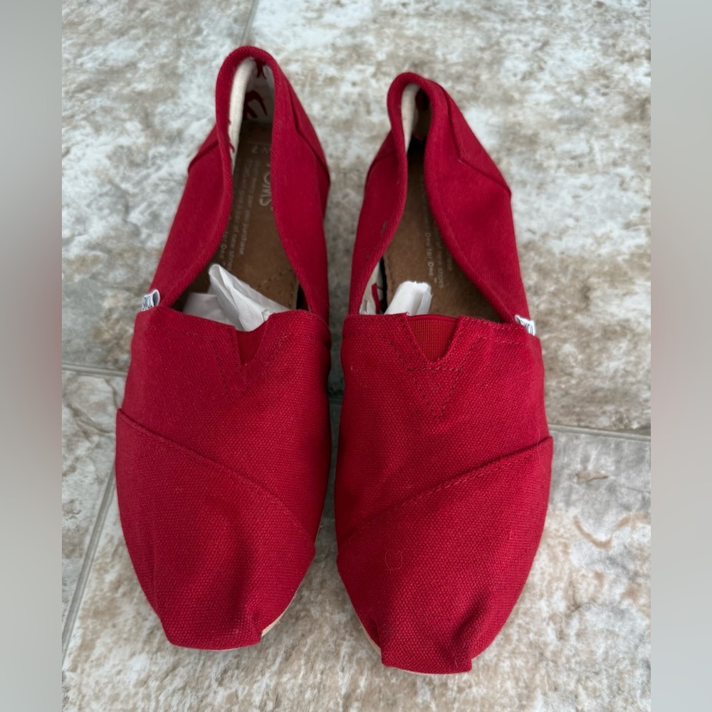 Toms Red Women's Flats